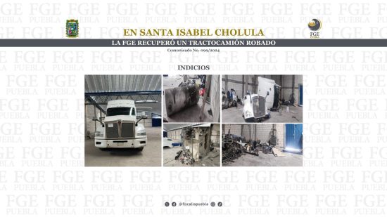 099 CATEO Santa Isabel Cholula trailer robado en Texmelucan