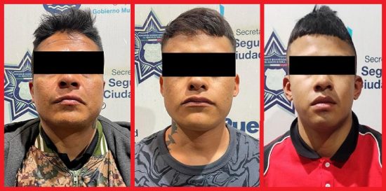 3 detenidos policia puebla