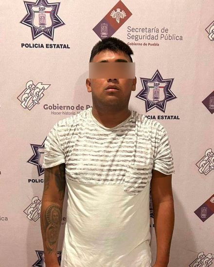 Detenido tehuacan policia estatal