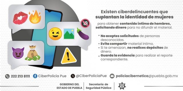 Emite Policia Cibernetica medidas preventivas ante sextorsion