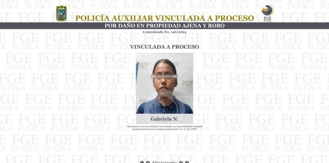 Gabriela N policia auxiliar robo en tribunal electoral