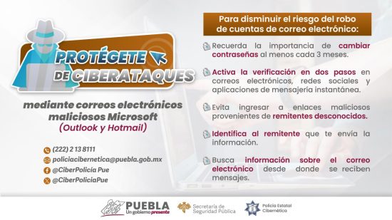 Recomendaciones virus correos policia cibernetica puebla