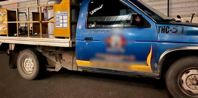 Vehiculo gas policia estatal huachigas detenido puebla