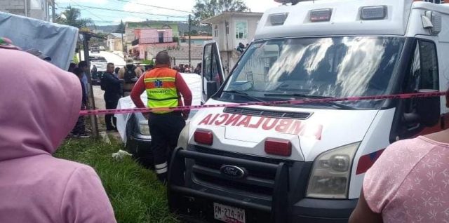 ambulancia vehiculo baleado tlahuapan colonia domingo arenas