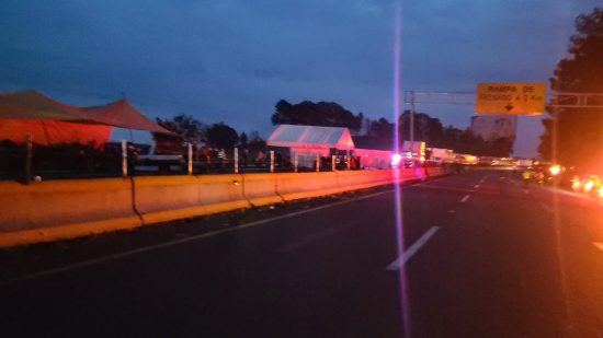 bloqueo tlahuapan ejidtarios noche autopista Mexico Puebla