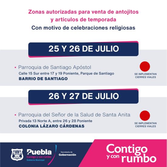 cierre vial Puebla 1