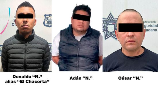 detenidos 3 policia puebla robo autos partes