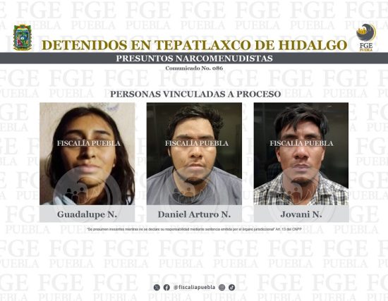 detenidos 3 presuntos narcomenudistas Tepatlaxco Hgo