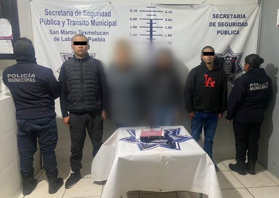 detenidos gente y el lider nopal moyotzingo texmelucan policia municipal