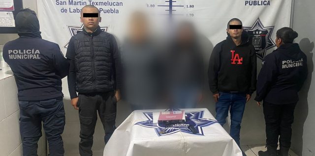 detenidos gente y el lider nopal moyotzingo texmelucan policia municipal