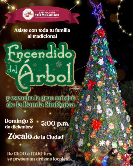 encnedido arbol navidenos domingo texmleucan