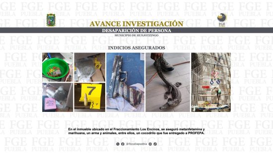 indicios asegurados operativo los encinos chilangos huejotzingo