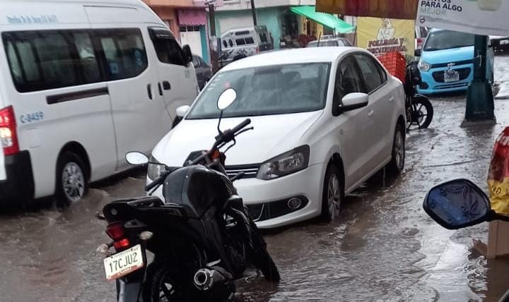 lluvia calles inundadas