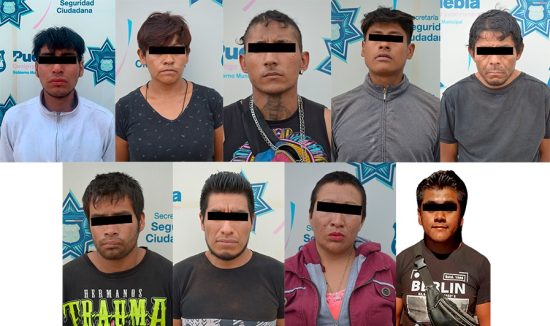 los divinos detenidos Puebla robo vehiculo