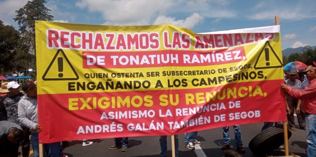 manifestacion tlahuapan ejidatarios autopista mexico puebla segob