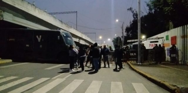 manifestantes del poder judicial en san lazaro