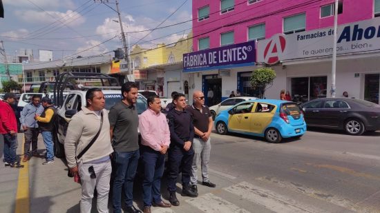 marinos policia municipal texmelucan recorrido avenida libertad gobernacion funcionarios