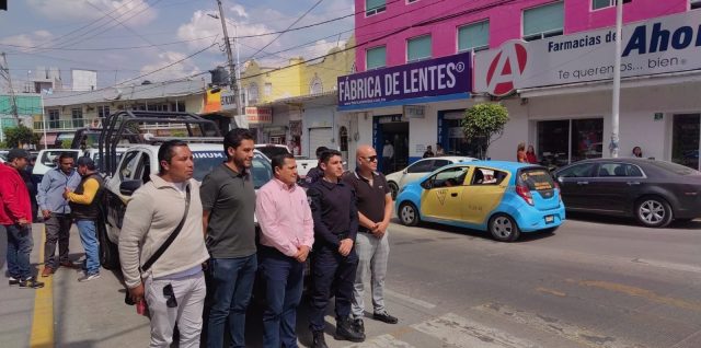 marinos policia municipal texmelucan recorrido avenida libertad gobernacion funcionarios