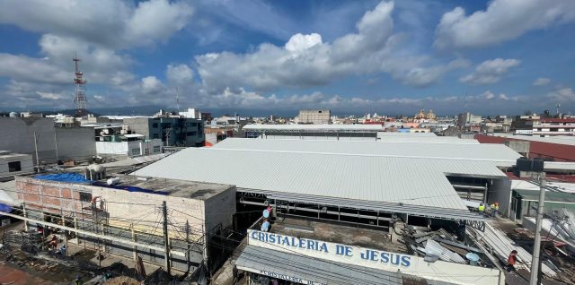 mercado municipal domingo arenas remodelacion vista aerea texmelucan