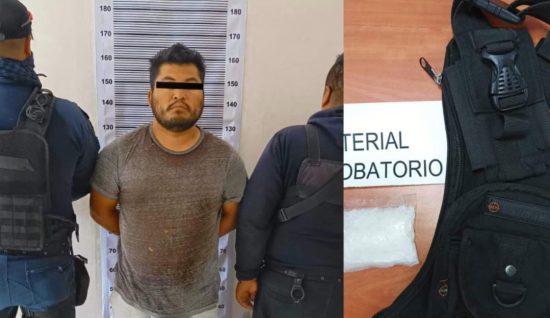 Elementos de Seguridad Pública de San Matías Tlalancaleca realizó el aseguramiento de un masculino originario de Santa Rita Tlahuapan