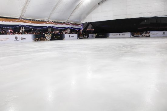 pista de hielo en Huejotzingo