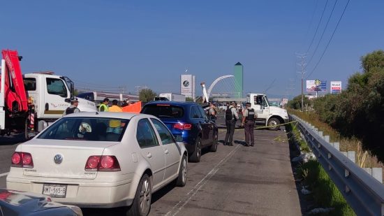 vehiculo calcinado autopista mexico puebla arco seguridad huejotzingo