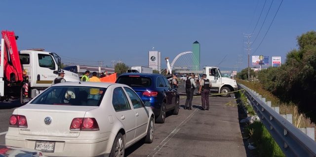 vehiculo calcinado autopista mexico puebla arco seguridad huejotzingo